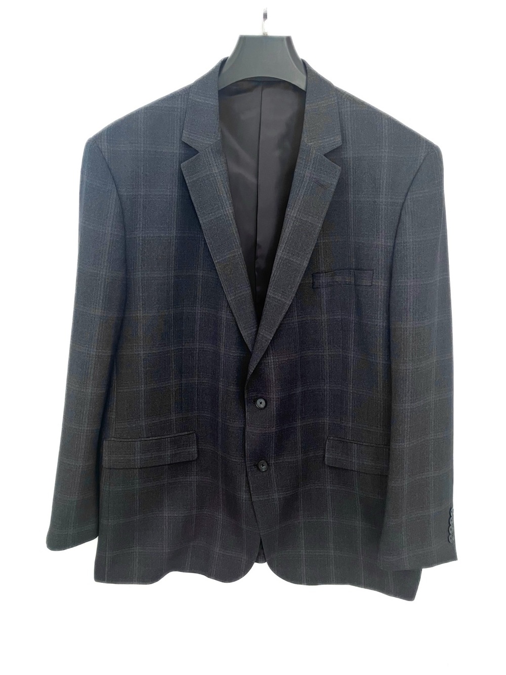 Jones New York Men’s Navy Glen Plaid Sport Coat 52L